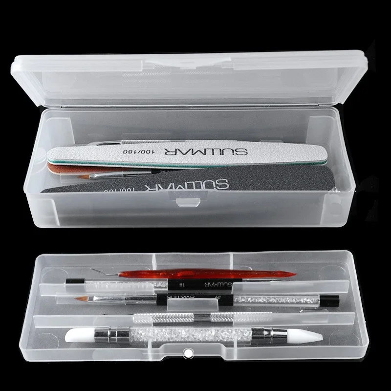 Tool Chest Cabinet - 1Pc Rectangle Double-layer Nail Art Tool