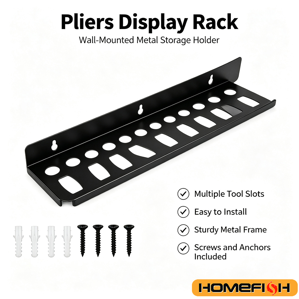 Mini Workshop Tools - Wall Mount Tool Organizer Rack Screwdriver