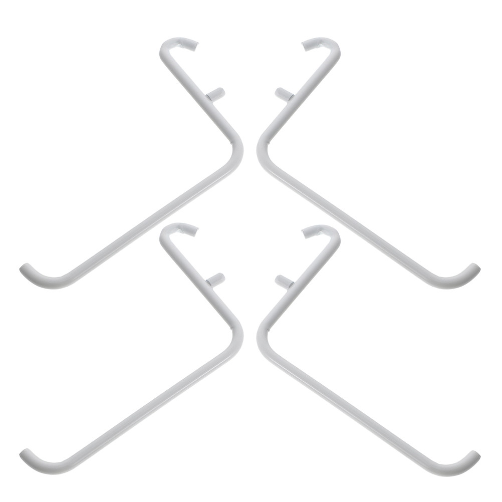 Workshop Tools And Equipment - 4Pcs Metal Painted Pegboard Bracket Hooks