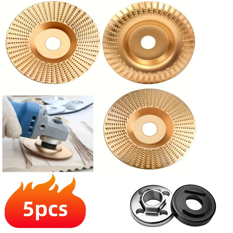 Workshop Tools Sale - 5-Piece Wood Carving Disc Set, Compatible