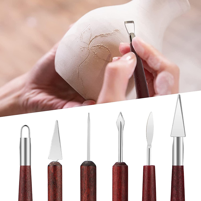 6PCS Sculpting Pottery Clay To - Chisel Set Wood review and price