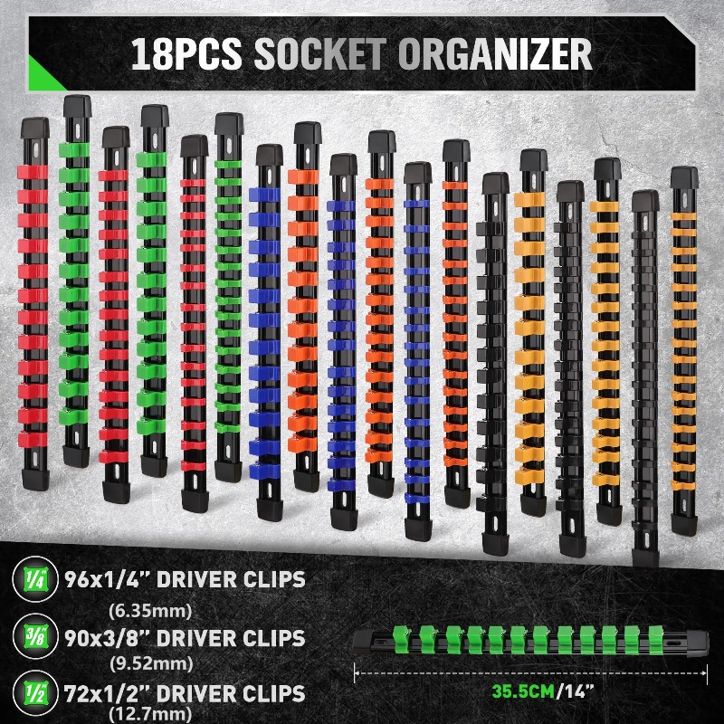 18-Piece Socket Organizer Set  - Tool Chest Cabinet review and price