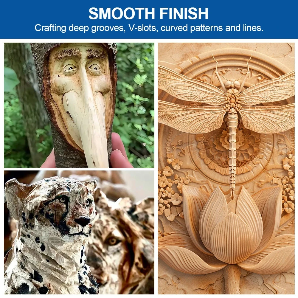 5 Pcs Rotary Tool Wood Carving - Chisel Set Wood review and price