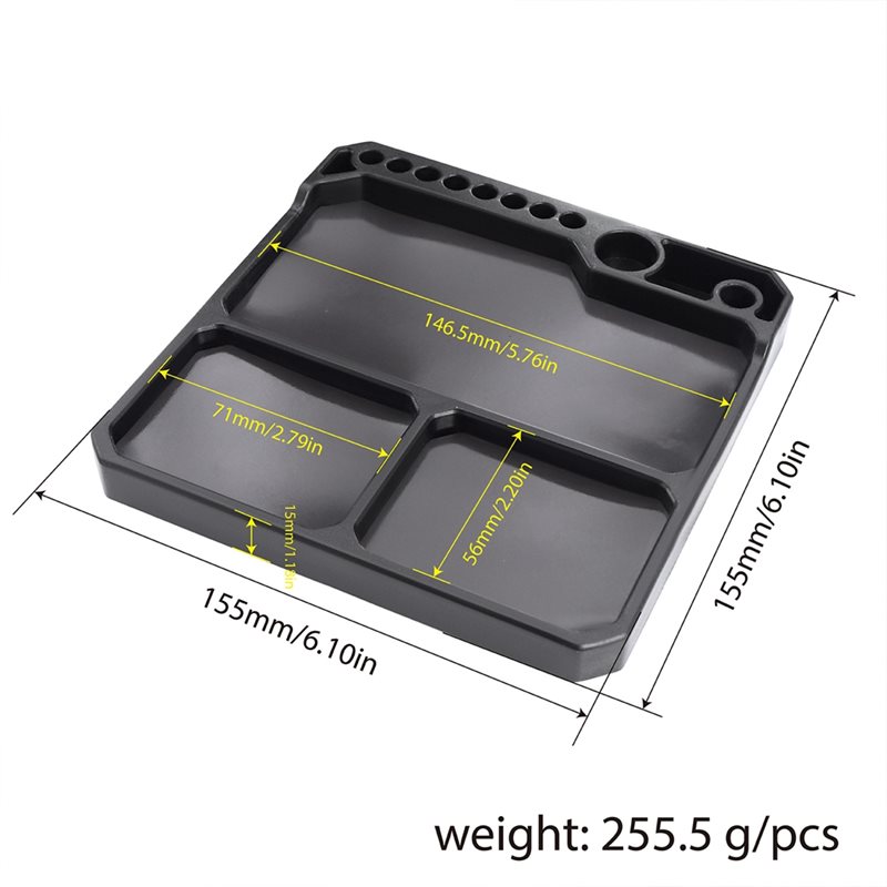 BEDW-For 1/18 1/24 1/10 RC Car - Magnetic Parts Tray review and price