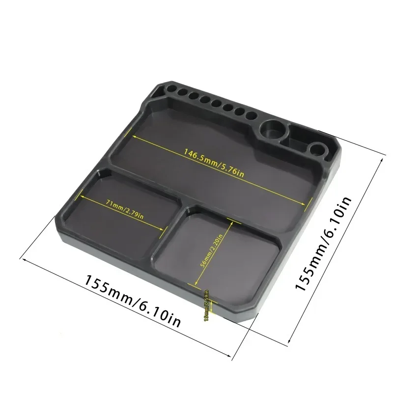 Silicone Parts Tray with Tool  - Magnetic Parts Tray review and price