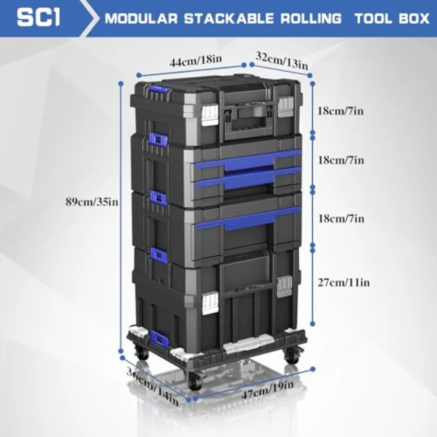 5 Tier Stackable Tool Box with - Tools Use In The Workshop review and price