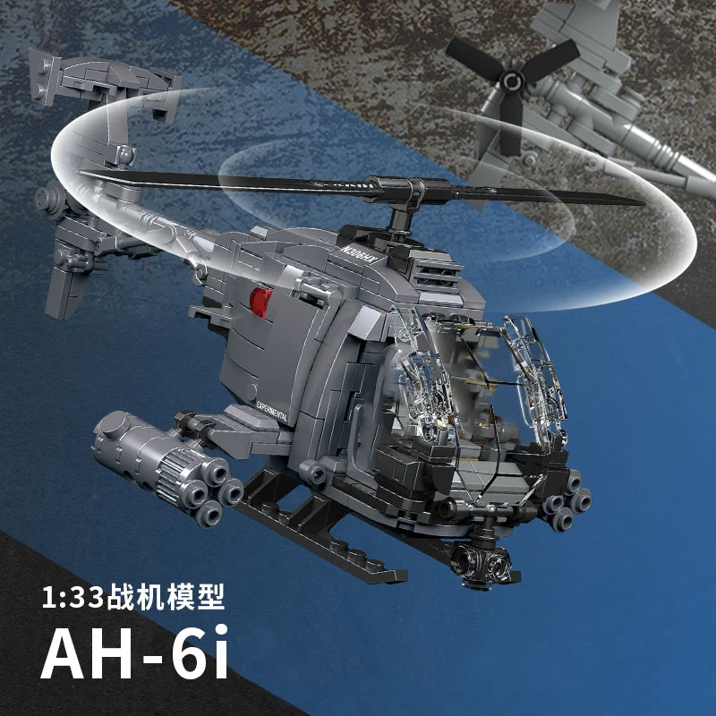 Diy Military  AH-6i Helicopter - Hand Plane Block review and price
