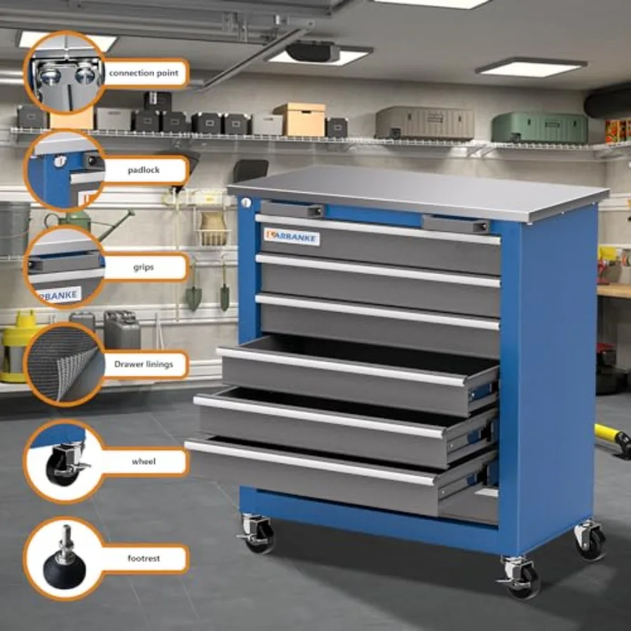 Rolling Tool Chest for Worksho - Tools Use In The Workshop review and price