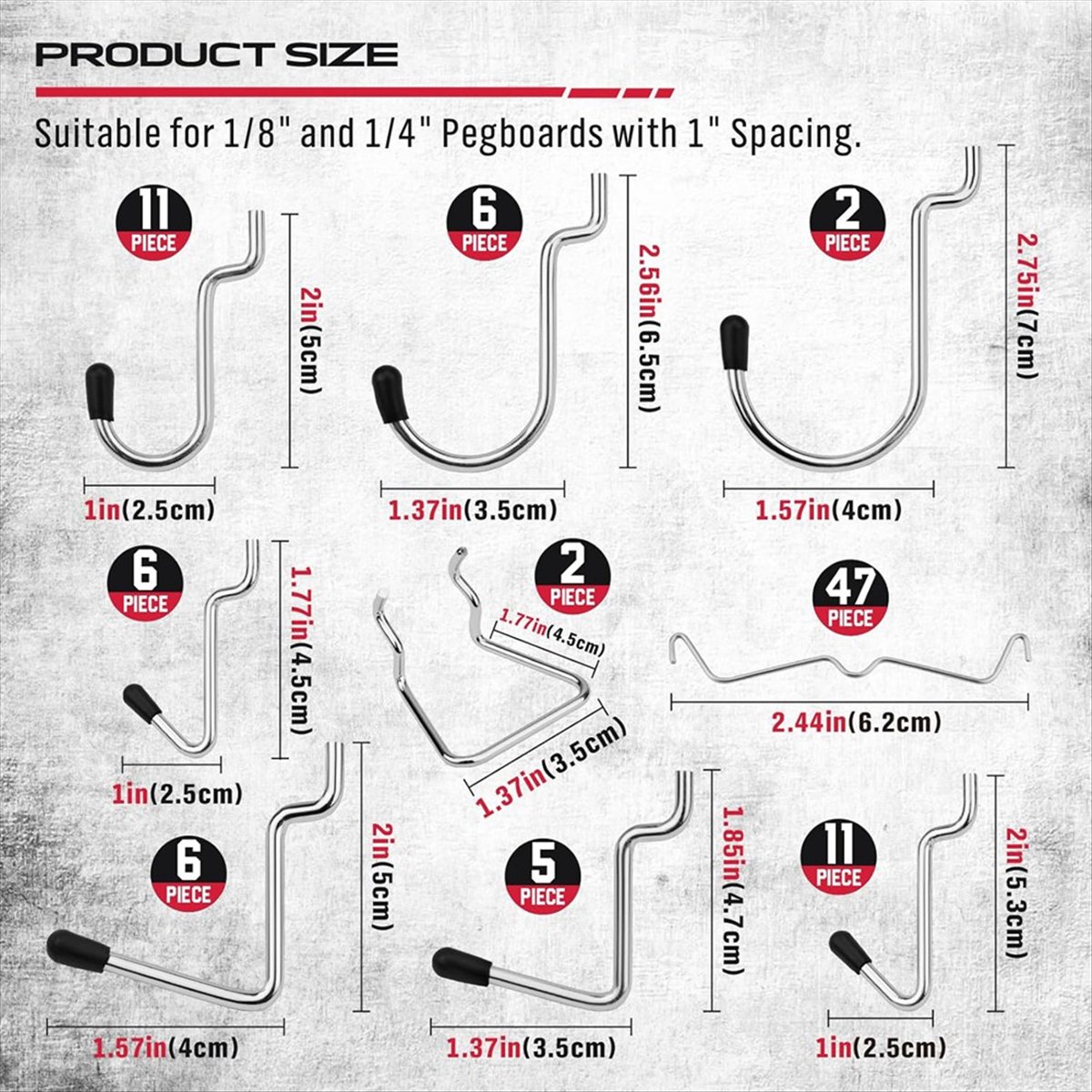 SALE AA63 121Pcs Pegboard Hook - Workshop Tools Sale review and price